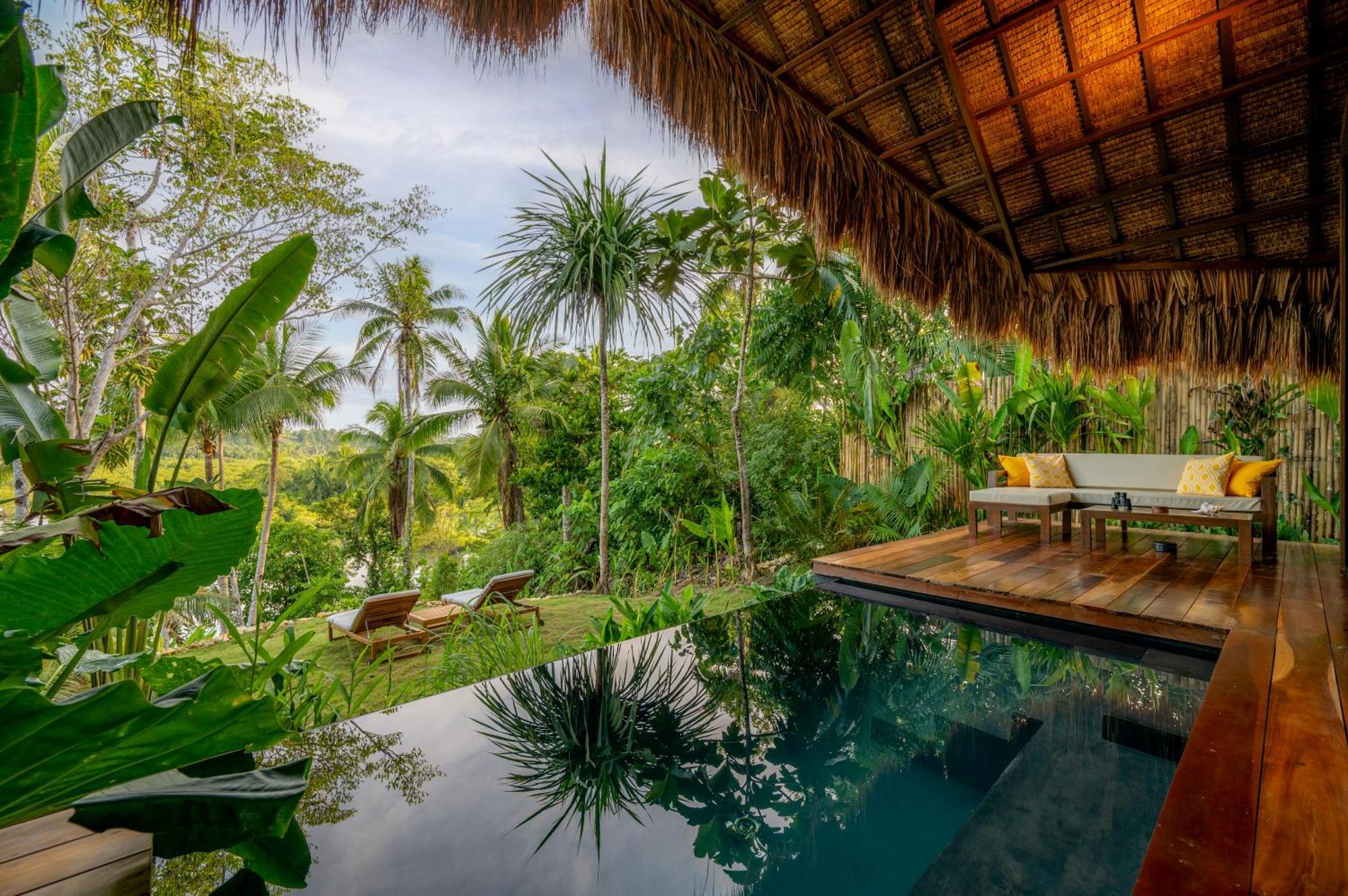 Private Villa With Pool - Kalani River Villas General Luna  Exteriér fotografie